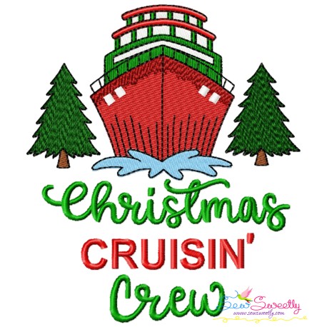 Embroidery Design - Christmas Cruisin Crew-1