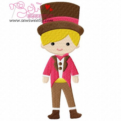 Circus Boy Embroidery Design Pattern-1