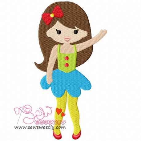Circus Girl Embroidery Design Pattern-1