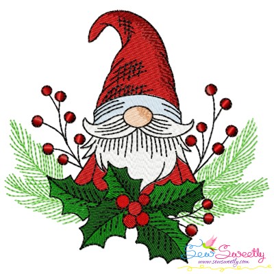 Christmas Gnome-10 Embroidery Design Pattern-1