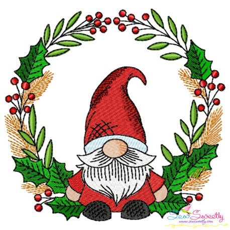 Christmas Gnome-9 Embroidery Design Pattern