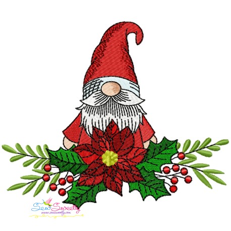 Christmas Gnome-8 Embroidery Design Pattern-1