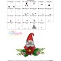 Christmas Gnome-8 Embroidery Design Pattern-2