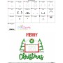Merry Christmas Barn Farmhouse Applique Design Pattern-2