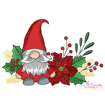 Christmas Gnome-5 Embroidery Design Pattern-1