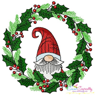 Christmas Gnome-3 Embroidery Design Pattern-1