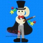 Cute Magician Embroidery Design Pattern-1