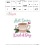 Hot Cocoa Kind of Day Embroidery Design Pattern