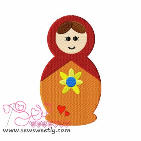 Doll-1 Embroidery Design Pattern-1