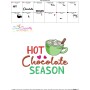 Hot Chocolate Season Embroidery Design Pattern