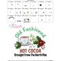 Old Fashioned Hot Cocoa Embroidery Design Pattern