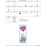 Bookmark Embroidery Design - Valentine Gnome - 7