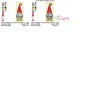 Bookmark Embroidery Design - Valentine Gnome - 3
