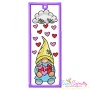 Valentine Gnome Bookmarks Embroidery Design Bundle