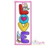 Valentine Gnome Bookmarks Embroidery Design Bundle