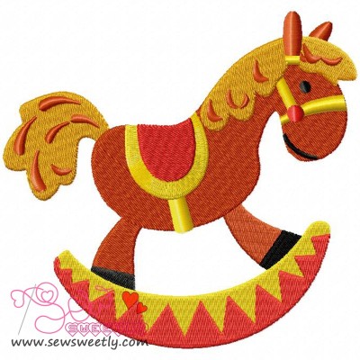 Rocking Pony Embroidery Design Pattern-1