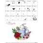 Bunny With Floral Cup - 4 Embroidery Design Pattern