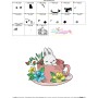 Bunny With Floral Cup - 2 Embroidery Design Pattern