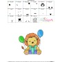 Birthday Baby Animal- Lion Embroidery Design Pattern