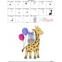 Birthday Baby Animal- Giraffe Embroidery Design Pattern