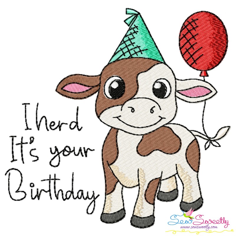 Birthday Baby Animals Machine Embroidery Design Bundle
