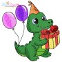 Birthday Baby Animals Embroidery Design Bundle