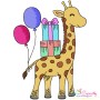 Birthday Baby Animals Embroidery Design Bundle