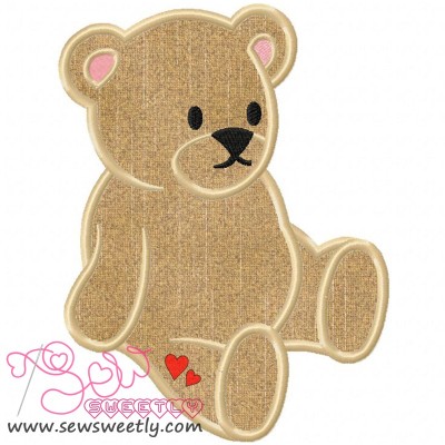 Teddy Bear Applique Design Pattern-1