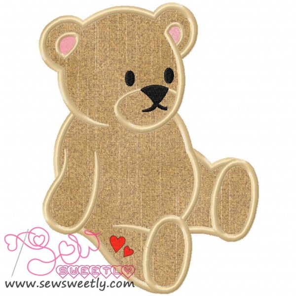 Teddy Bear Applique Design Pattern-1