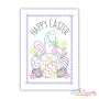 Easter Cardstock Greeting Cards Embroidery Design Bundle