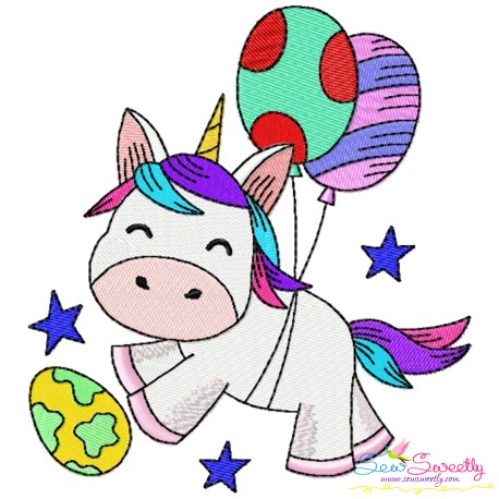 Easter Baby Unicorn - 10 Embroidery Design Pattern