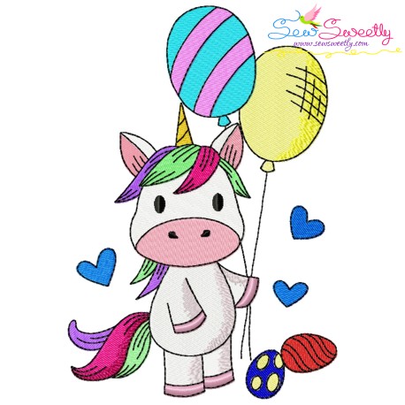 Easter Baby Unicorn - 9 Embroidery Design Pattern