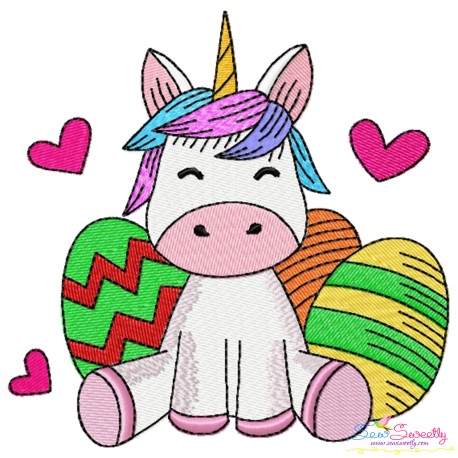 Easter Baby Unicorn - 6 Embroidery Design Pattern