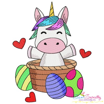 Easter Baby Unicorn - 4 Embroidery Design Pattern