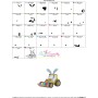 Easter Bulldozer Embroidery Design Pattern