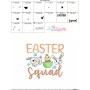 Easter Squad Embroidery Design Pattern
