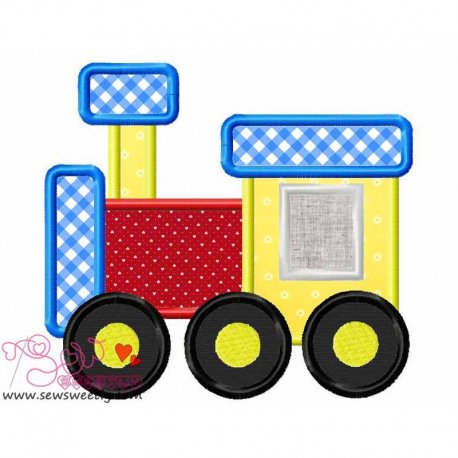 Toy Train-2 Applique Design Pattern-1