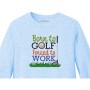 Born To Golf Forced To Work Embroidery Design Pattern