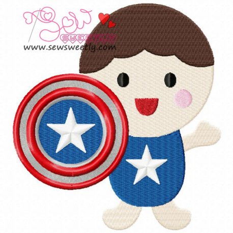 Superhero Baby Boy-2 Embroidery Design- 1