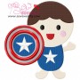 Superhero Baby Boy-2 Embroidery Design Pattern-1