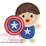 Superhero Baby Boy-2 Applique Design Pattern-1