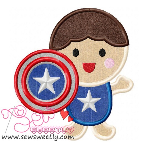 Superhero Baby Boy-2 Applique Design Pattern-1