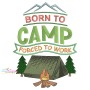 Forced To Work Lettering Embroidery Design Bundle
