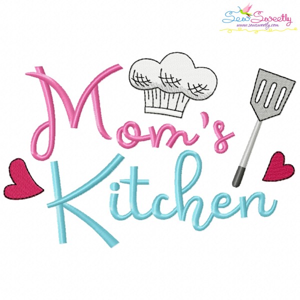 Mom's Kitchen Embroidery Design Pattern