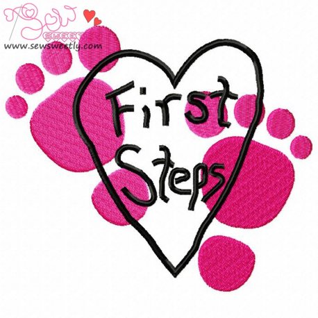 First Steps-1 Embroidery Design Pattern-1