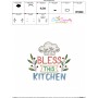Bless This Kitchen Embroidery Design Pattern