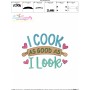 I Cook As Good As I Look Kitchen Embroidery Design Pattern