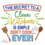 The Secret to A Clean Kitchen Embroidery Design Pattern