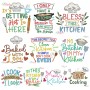 Kitchen Lettering Embroidery Design Bundle