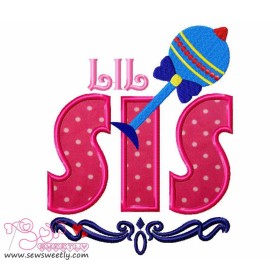 Lil Sis Applique Design Pattern-1